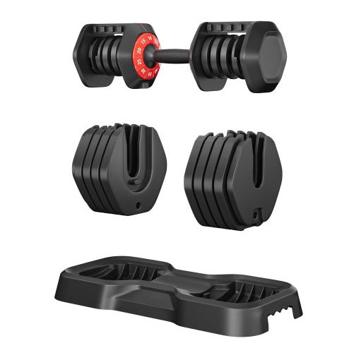 10-in-1 Adjustable Dumbbell Set – 55LB Fast-Twist Weight for Home Gym & Full-Body Workouts