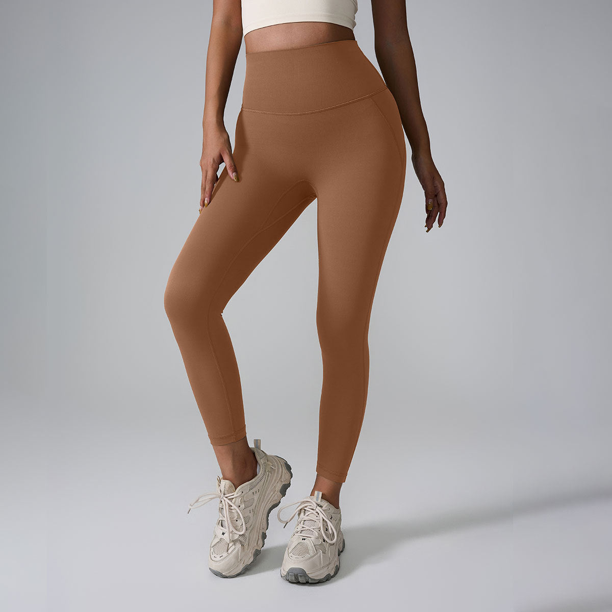 Seamless High-Waist Yoga Pants – Ultra-Stretch, Nude Feel, Zero Sense Compression, Perfect for Gym & Activewear