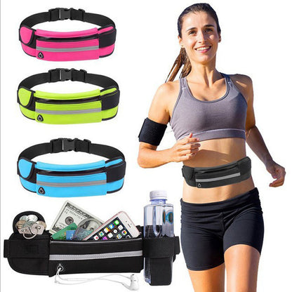 Slim Fitness Waist Pack – Adjustable Running Belt with Secure Pocket for Gym, Hiking & Cycling