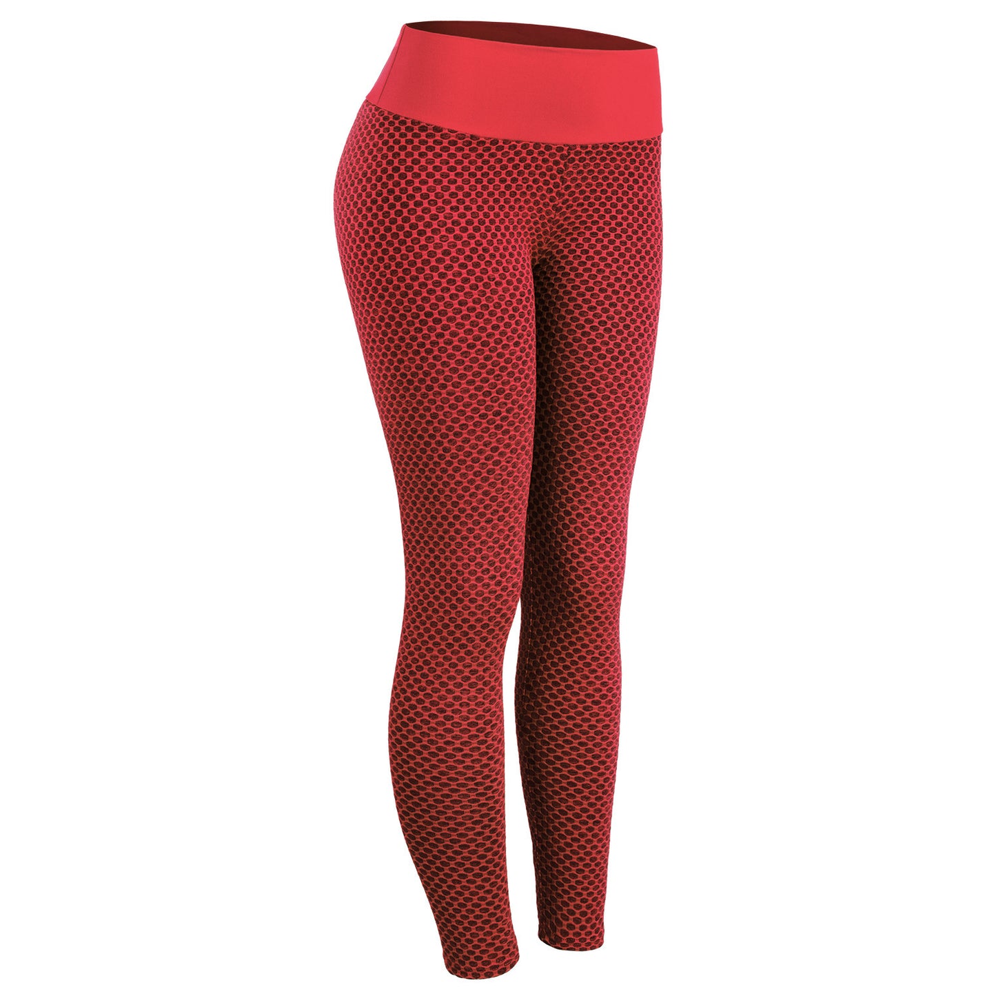 Seamless Plaid Leggings – High-Waisted, Breathable Yoga & Fitness Pants