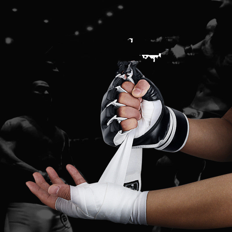 TRY&DO Half-Finger Boxing Gloves – MMA, Muay Thai, Sanda, and Training Gear