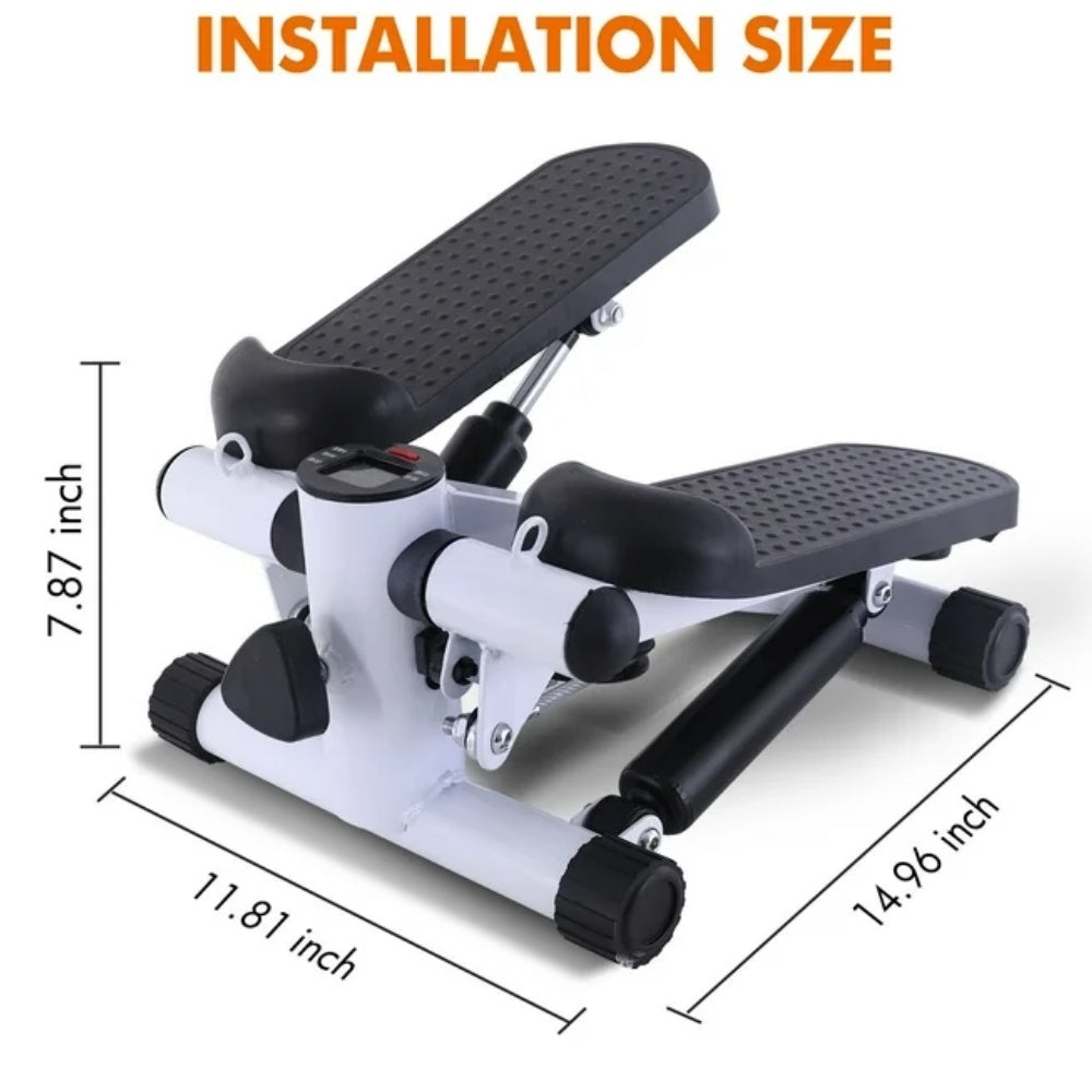 Multifunctional Mini Stepper – Home Fitness Equipment with Resistance Bands & LCD Monitor