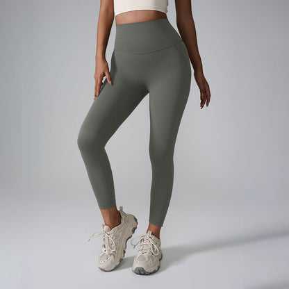 Seamless High-Waist Yoga Pants – Ultra-Stretch, Nude Feel, Zero Sense Compression, Perfect for Gym & Activewear