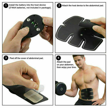 Electric Muscle Stimulator – ABS Toning Belt & Fat Burning Trainer for Core Sculpting