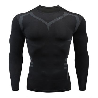 Men’s Quick-Dry Compression Shirt – Long Sleeve Performance Workout Top