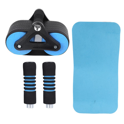 Springback Wheels Roller – Abdominal Exerciser & Push-Up Training Equipment (Blue)