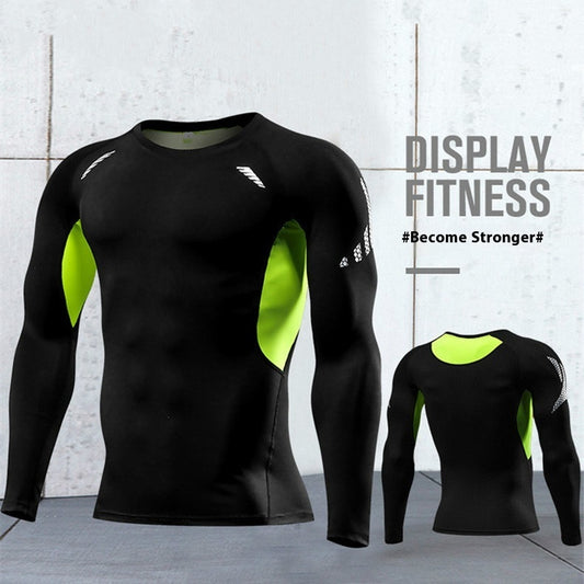 Men’s Quick-Dry Compression Shirt – Long Sleeve Performance Workout Top