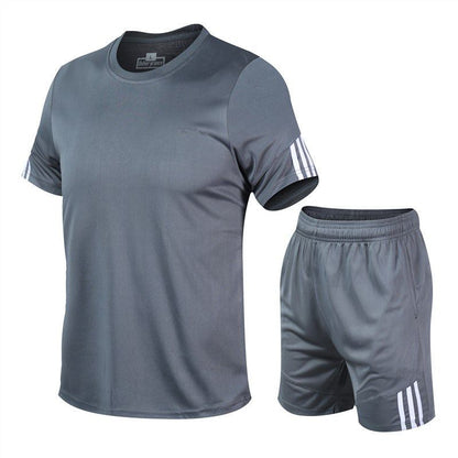 Men’s Quick-Dry Sports Tracksuit – 2-Piece Gym & Running Set