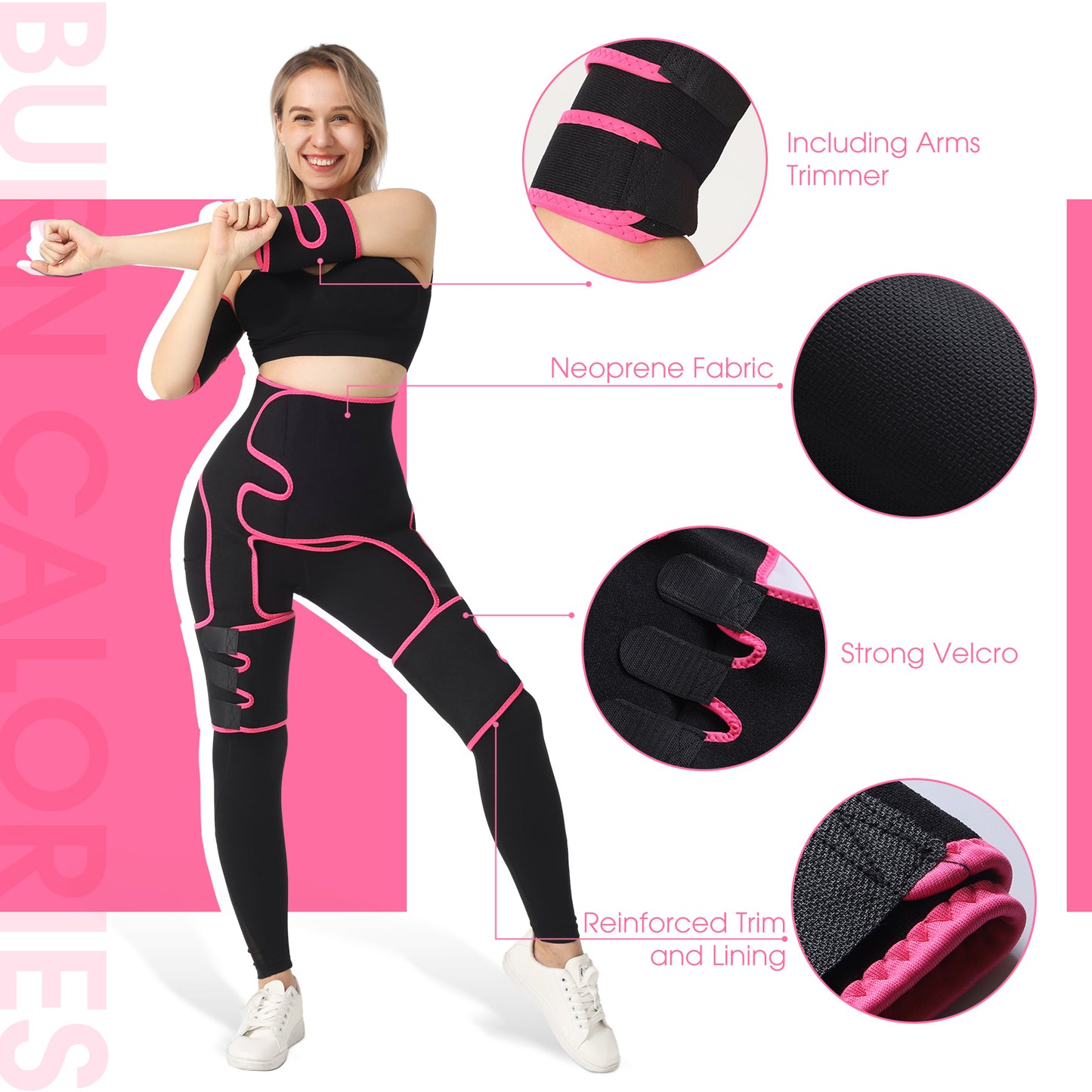 Waist, Arm & Thigh Shaper – Full-Body Fitness Belt