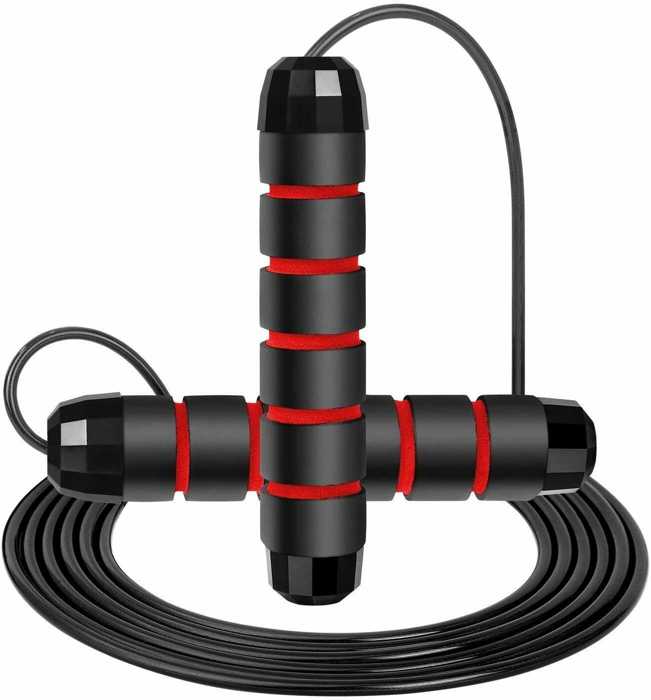 Tangle-Free Speed Jump Rope – Ball Bearing Steel Cable for Fitness, Cardio & Home Workouts